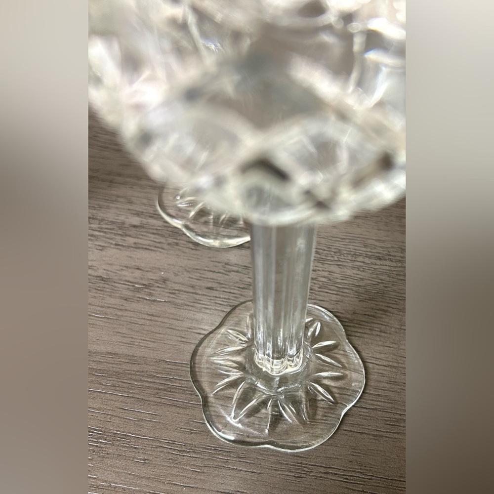 Elegant Glass Candle Holders Set Of 3 - Picture 2 of 3